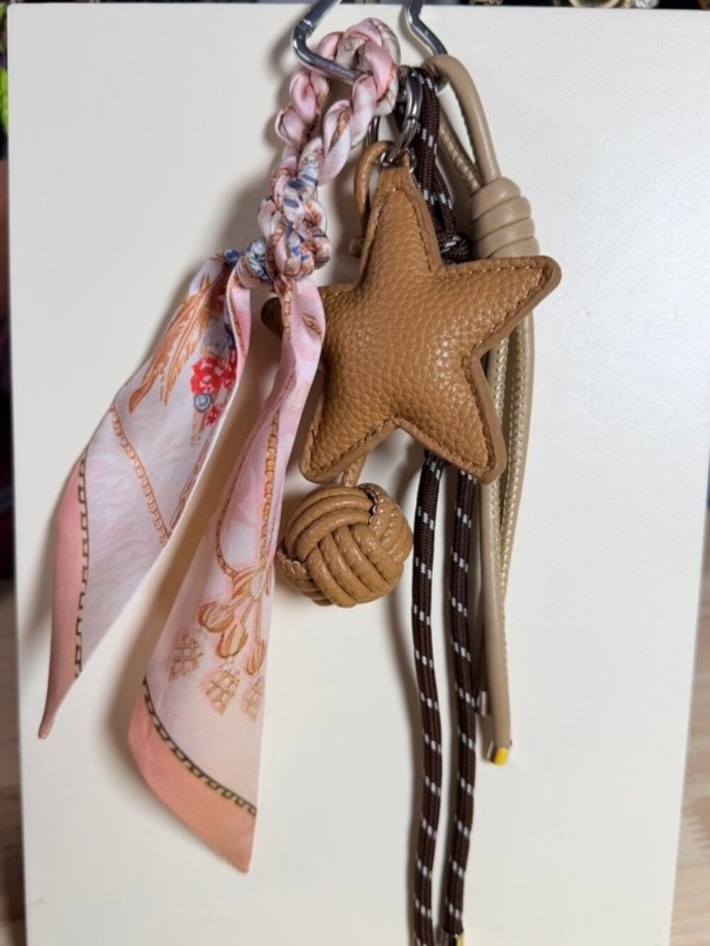 Blush Pink Twilly Star Luxe Bag Charm